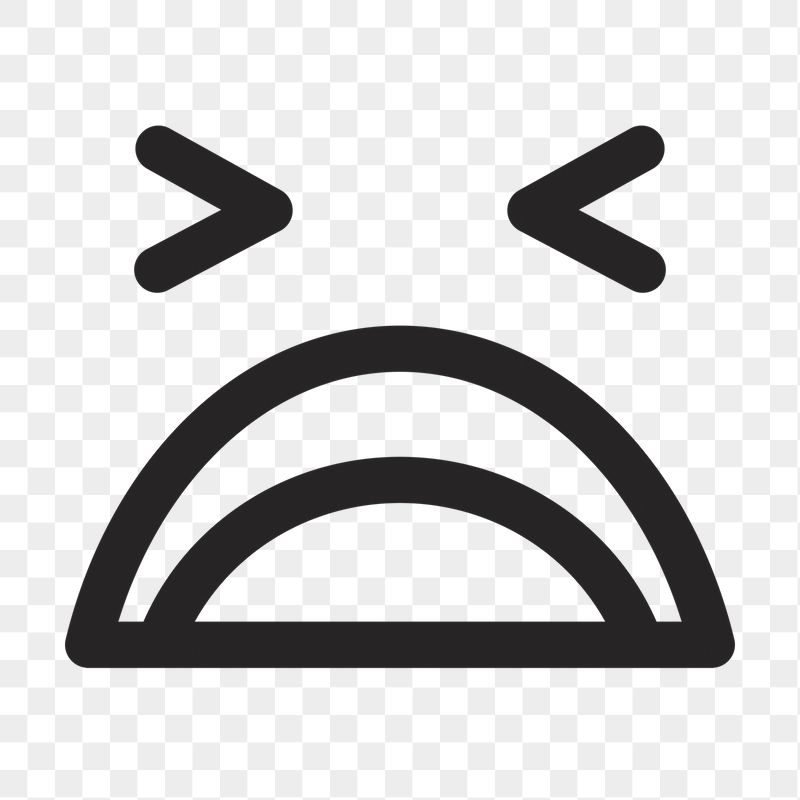 Weary face png emoticon sticker, | Free PNG - rawpixel