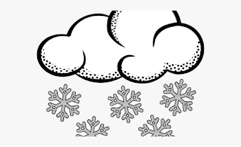 Weather Clipart Snowy - Clip Art Black And White Snow #216097 ...