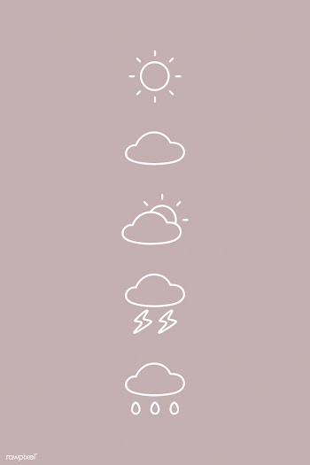 Weather doodle icons | Free stock vector - 892992
