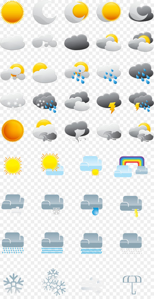 Weather forecasting Clip art - Weather icon vector 