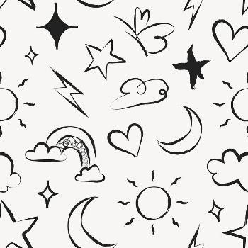 Weather pattern doodle background, cute | Free Photo - rawpixel