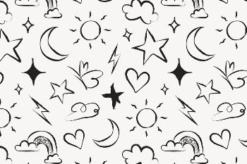 Weather pattern doodle background, cute | Free Photo - rawpixel