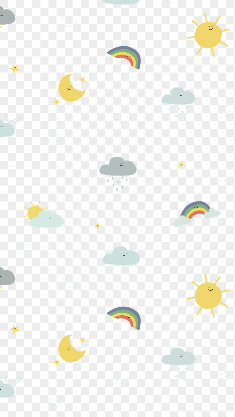 Weather pattern png cute doodle | Free PNG - rawpixel