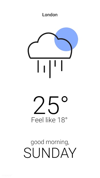 Weather phone application | Free stock vector - 594705