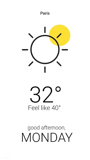Weather phone application | Free stock vector - 594718