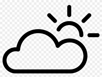 Weather Sun Cloud Weather Sun Cloud Weather Sun Cloud - Outline Of A Sunset