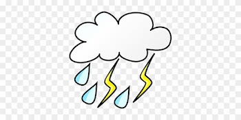 Weather, Symbols, Cloud, Thunderstorm - Stormy Weather Clip Art