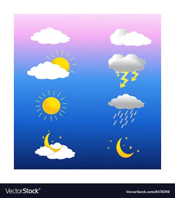 Weather vector image