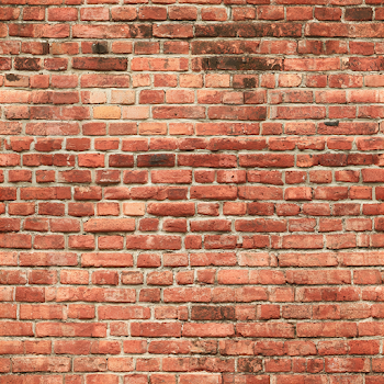 Weathered Red-Orange Brick Wall