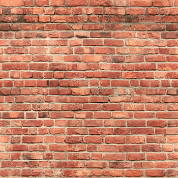 Weathered Red-Orange Brick Wall
