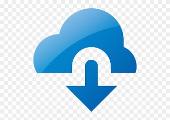 Web 2 Blue Cloud Download Icon - Red Cloud Icon