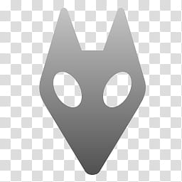 Web ama, gray animal head icon transparent background PNG clipart