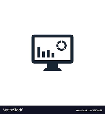 web analytics creative icon filled multicolored