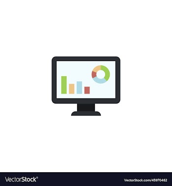web analytics creative icon flat multicolored
