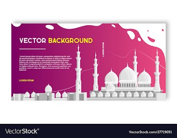 Web banner abstract design template vector image