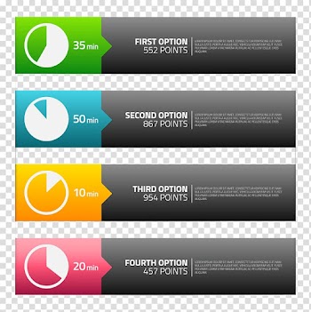 Web banner Creativity, Creative clock design material transparent background PNG clipart