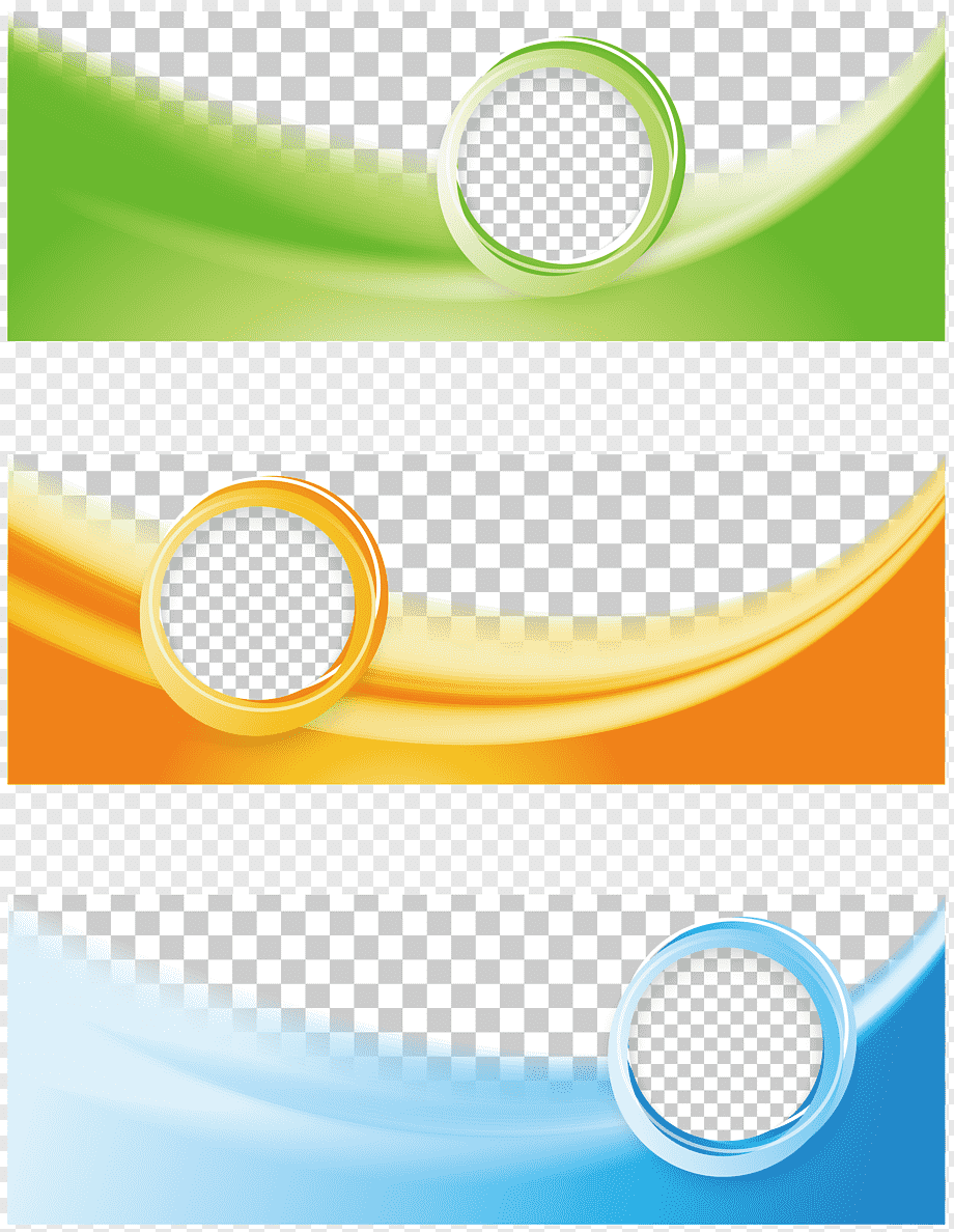 Web banner Flyer, Tricolor Business Banner, green, orange, and blue frame collage, template, angle, business Woman png