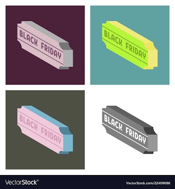 Web banner for black friday sale modern billboard vector image