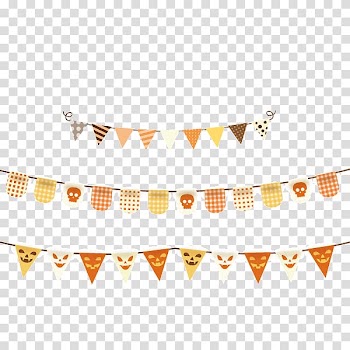 Web banner Halloween, Halloween decoration banner transparent background PNG clipart