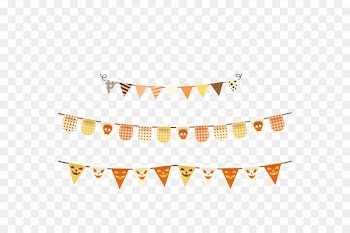 Web banner Halloween - Halloween decoration banner Vector 