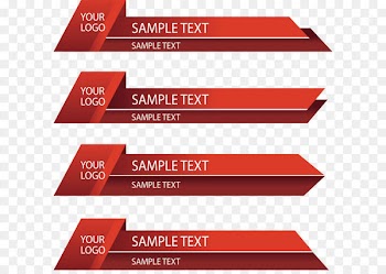 Web banner Paper - Red origami business banner 