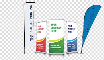 Web banner Printing Advertising Signage, roll up transparent background PNG clipart