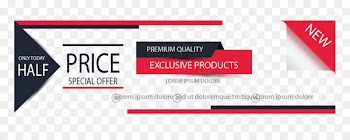 Web banner Sales promotion - Vector title fight color 