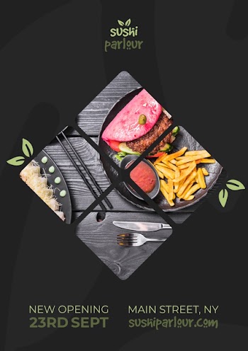 Web banner template for japanese restaurant Free Psd