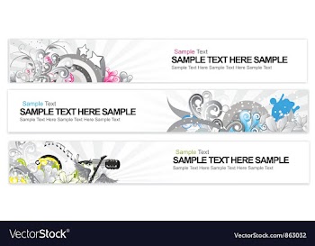 Web banners vector image