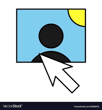 Web design elements picture mouse arrow icon vector image