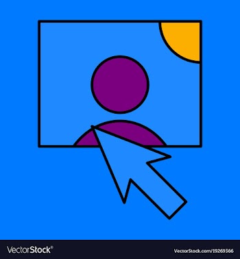 Web design elements picture mouse arrow icon vector image