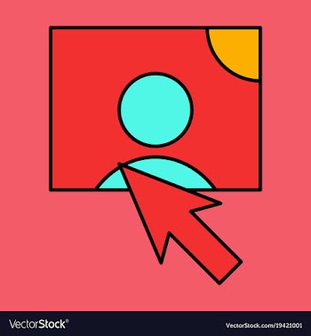 Web design elements picture mouse arrow icon vector image