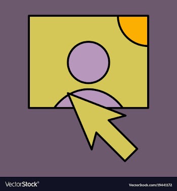 Web design elements picture mouse arrow icon vector image