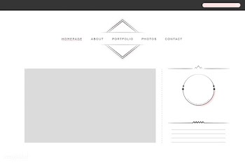 Web design for portfolio layout vector | Free stock vector - 494725