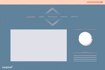 Web design for portfolio layout vector | Free stock vector - 494753