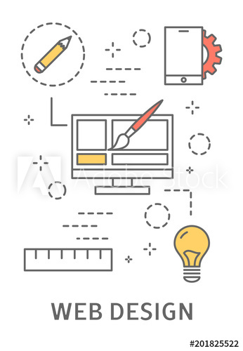 Web design illustration