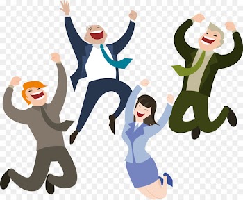 Web development Customer Happiness Business Clip art - Happy people jumping vector 