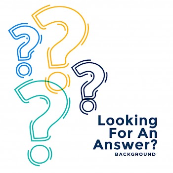Web help and support template with question marks Free Vector