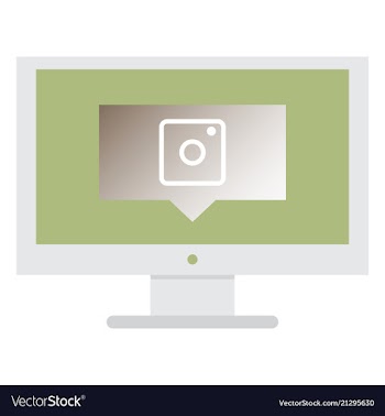 Web icon of modern lineart camera digital vector image