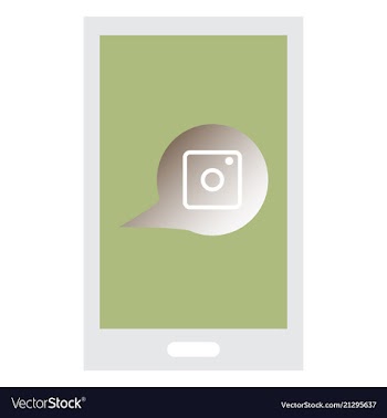 Web icon of modern lineart camera digital vector image