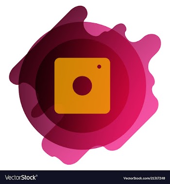 Web icon of modern lineart camera digital vector image