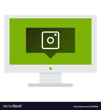 Web icon of modern lineart camera digital vector image