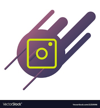 Web icon of modern lineart camera digital vector image