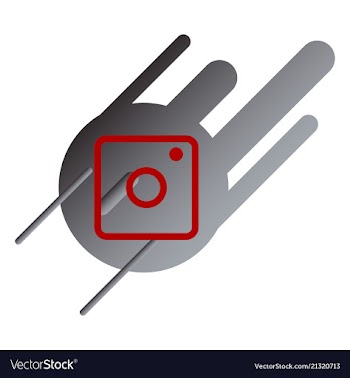 Web icon of modern lineart camera digital vector image