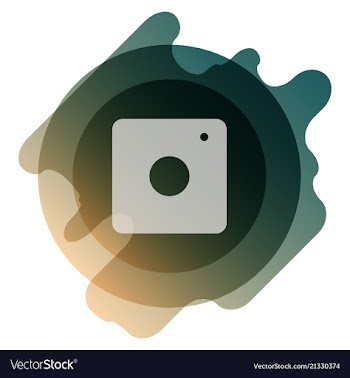 Web icon of modern lineart camera digital vector image