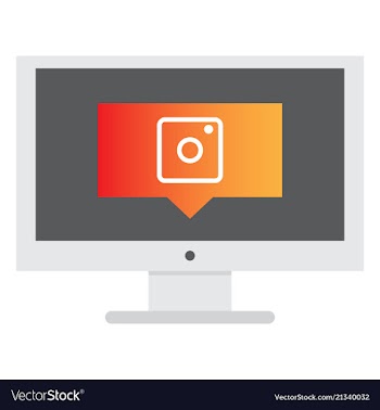 Web icon of modern lineart camera digital vector image