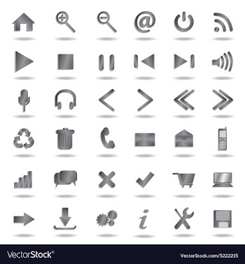Web icons vector image