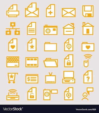 Web icons vector image