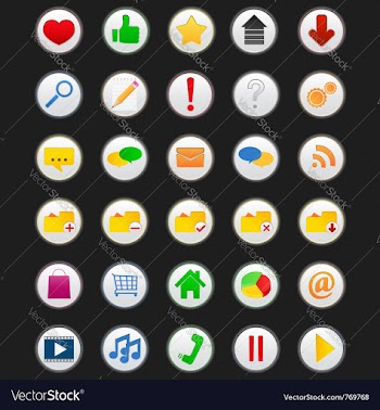  					Web icons vector image														