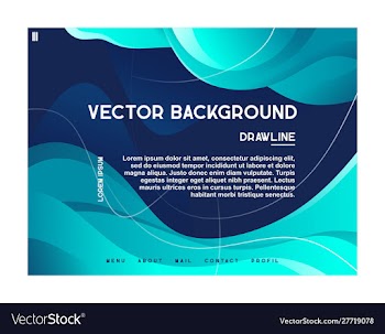 Web landing abstract design template vector image